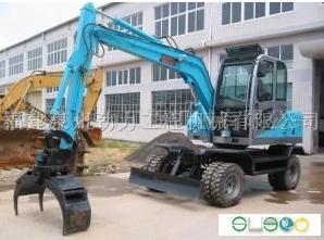 供應輪式360度小型挖掘機