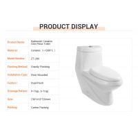 ZT-286連體坐便器陶瓷馬桶