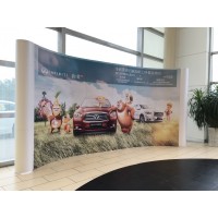 專業(yè)定制各種弧形展架，弧形拉網(wǎng)展架