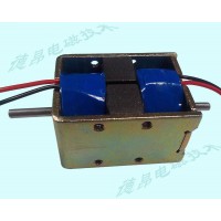 雙線圈推拉式電磁鐵/正負極四出線自保持電磁鐵