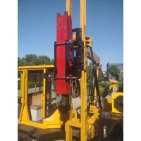 合肥液壓護欄打樁機 護欄連體打樁機