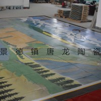 定做陶瓷壁畫 瓷磚背景墻 大型室外壁畫定做廠家