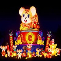 鼠年花燈制作 新年花燈免費設計制作 自貢彩燈設計